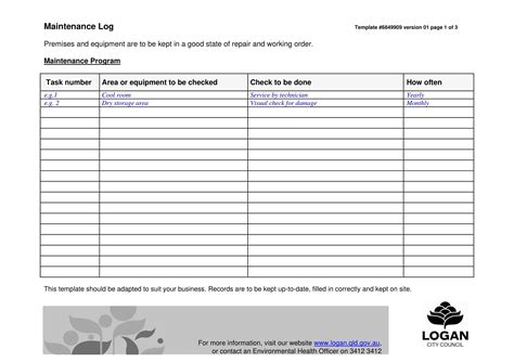 Image result for Service Log Sample