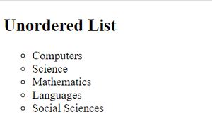 Image result for HTML Code UL