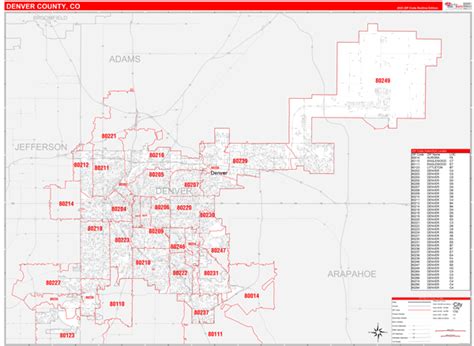 Image result for Zip Code Map for Denver Co