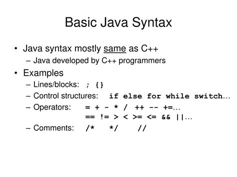 Image result for Give Me an Example of a Syntax in Java