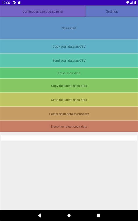 Continuous Barcode Scanner に対する画像結果