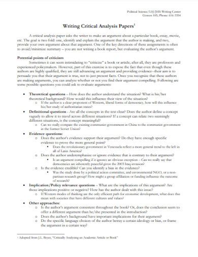 Image result for Critical Reading Analysis Example