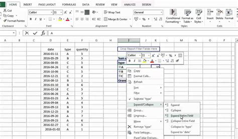 Image result for Excel Collapse All PivotTable