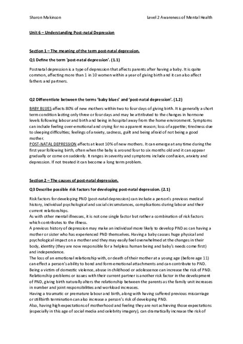 Cache Level 2 Mental Health Study Notes に対する画像結果