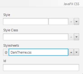 Toradh íomhá ar JavaFX CSS Examples