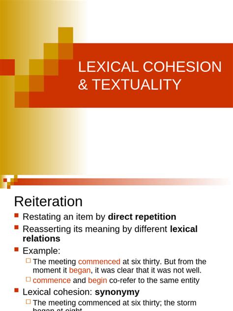 Image result for Lexical Cohesion Example