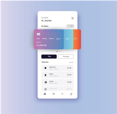 Wallet UI Design Simple に対する画像結果