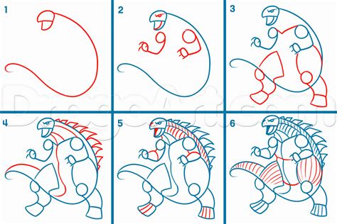 How to Draw Godzilla Drawings に対する画像結果