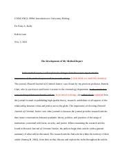 Image result for Method Development Report Outline