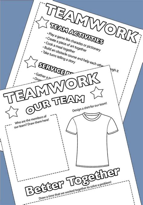 Afbeeldingsresultaten voor Unity and Teamwork Worksheet