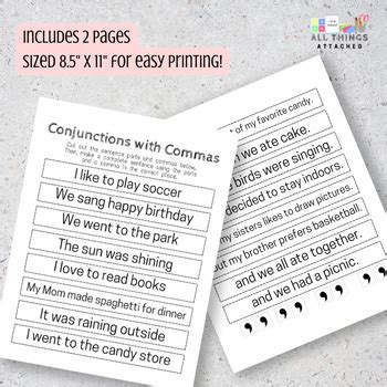 Image result for Using Commas in Compound Sentences Worksheet