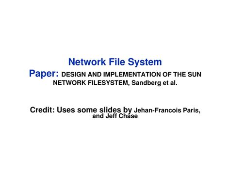 Image result for Sun Network File System