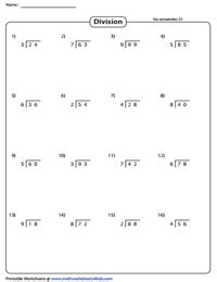 Division Remidner One Digit Worksheet ਲਈ ਪ੍ਰਤੀਬਿੰਬ ਨਤੀਜਾ