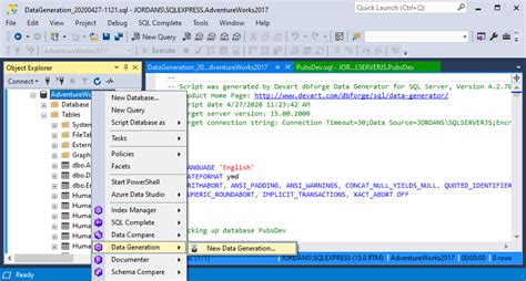 Image result for SQL Management Studio Add Data