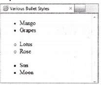 Square Bullet HTML Code に対する画像結果