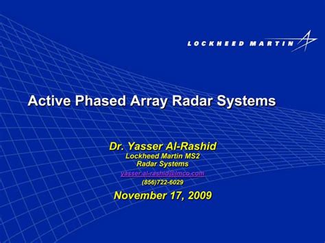 Phased Array Tracking Radar に対する画像結果