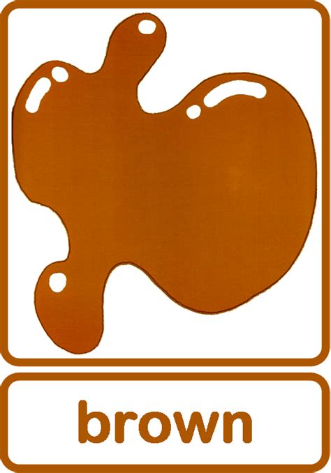 Image result for Brown Object Flash Cards