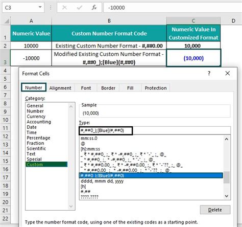 Toradh íomhá ar Excel Formual Examples for Custom Format Cells