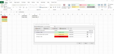 Image result for Excel Red Amber Green Conditional Formatting