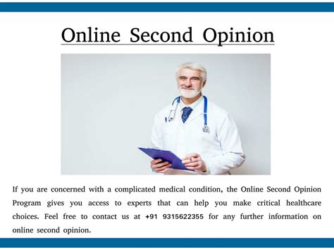 Image result for How Does It Work Slide for Step Process for Second Opinion Program