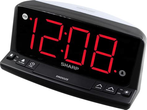 Image result for Sharp Red LED Alarm Clock