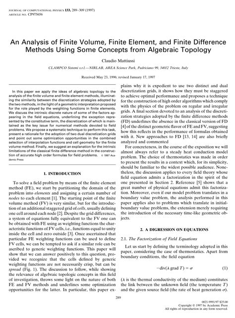 Image result for Finite Element and Finite Difference Methods