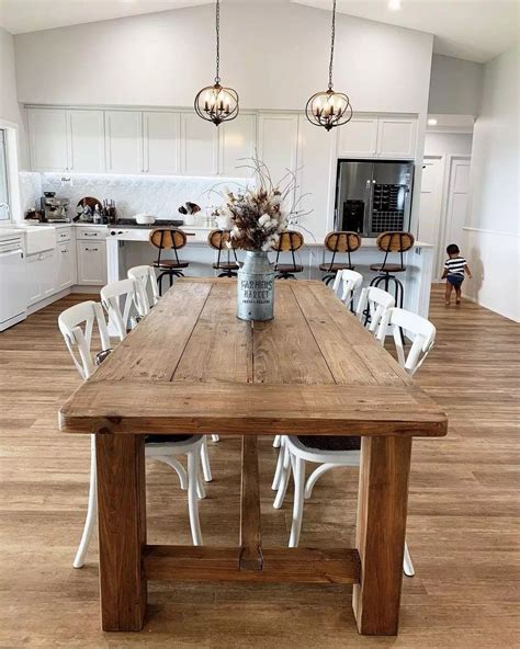 Image result for Rustic Farmhouse Kitchen Table