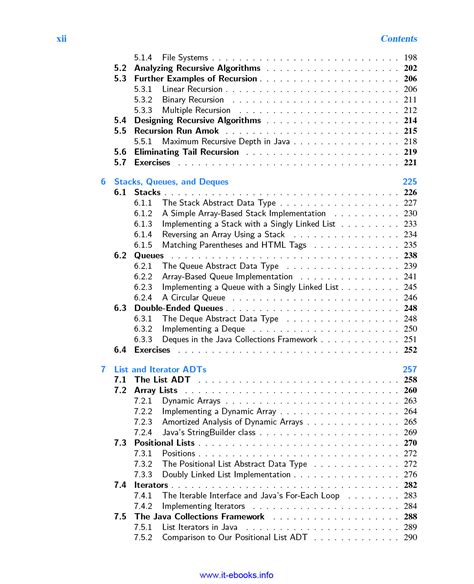 Image result for Data Structures and Algorithms in Java Index
