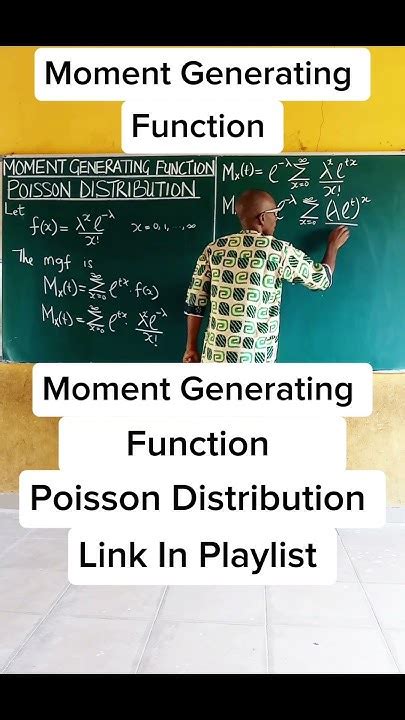 Image result for Poisson Distribution Moment Generating Function