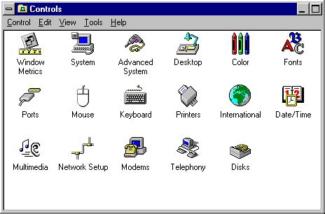 Image result for Windows 95 Control Panel