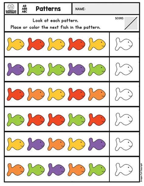 Image result for Elementary Pattern Worksheet