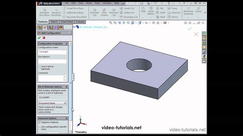 Toradh íomhá ar How to Use Configurations in SolidWorks