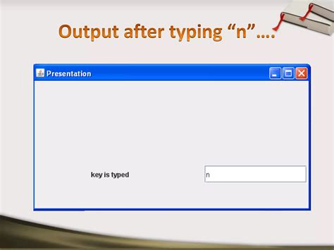 Event Handling in Java Output に対する画像結果