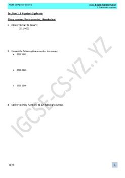 Toradh íomhá ar IGCSE Computer Science Worksheets