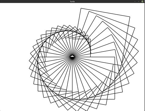 Image result for Python Turtle Example Spiral Square