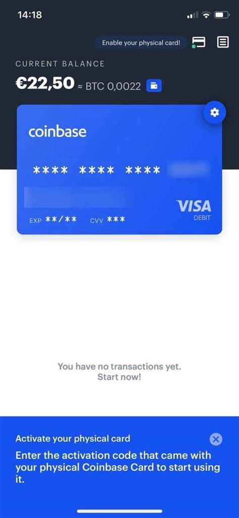 Toradh íomhá ar Coinbase Card