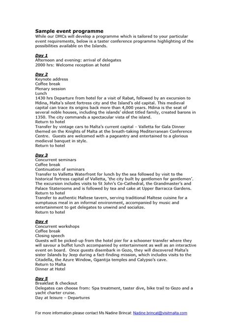 Image result for Sample Event Program Template