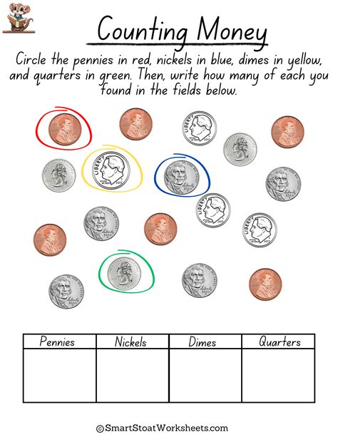 Image result for Easy Counting Money Worksheets