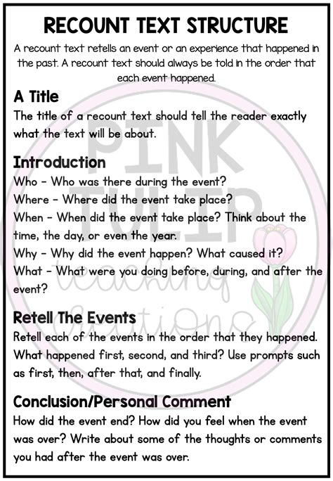 Afbeeldingsresultaten voor Writing Recount Text Worksheet