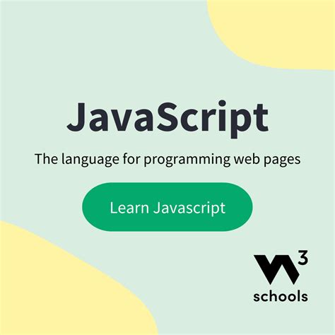 Image result for JavaScript W3Schools Tutorial Page