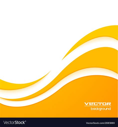 Yellow wave background Royalty Free Vector Image