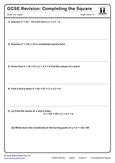 Image result for Completing Square Higher Maths Xample