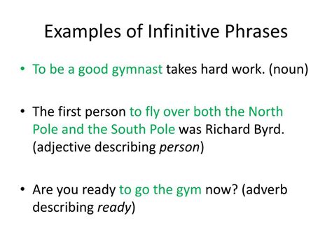 Image result for Infinitive Examples