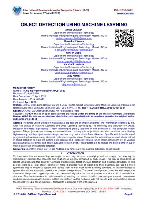 Image result for Object Detection CSE Student Project Using Machine Learning