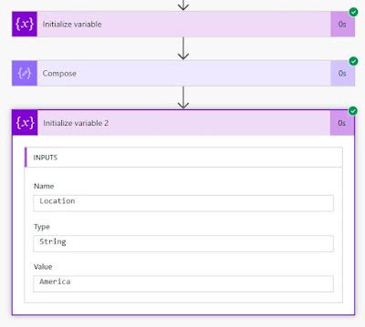 Power Automate Object Variable に対する画像結果