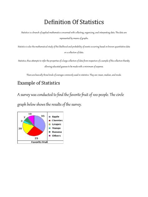 Image result for Statistics Def
