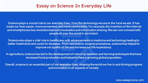 Image result for Science in Everyday Life Examples