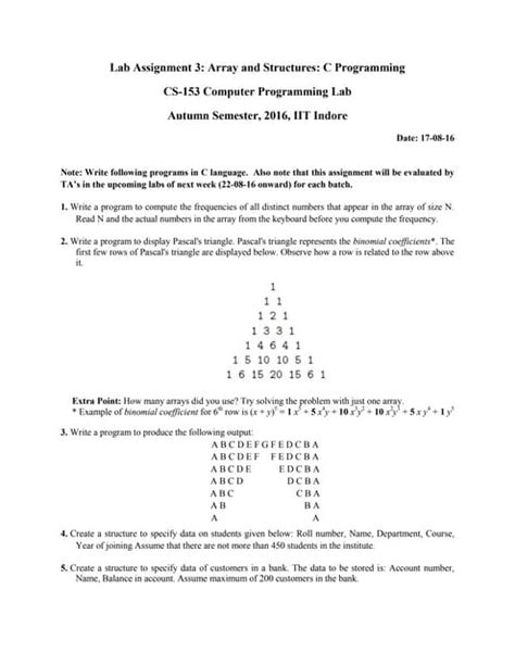 Image result for Programming C Paper Assignment Front Page