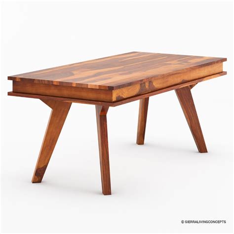 Petaluma Modern Rustic Solid Wood Rectangular Dining Table