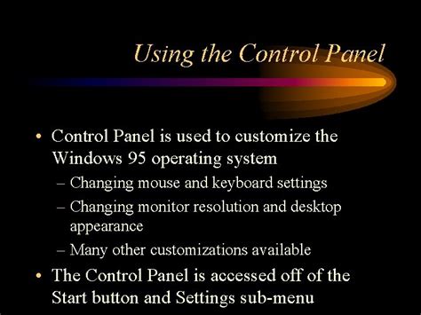 Image result for Windows 95 Control Panel